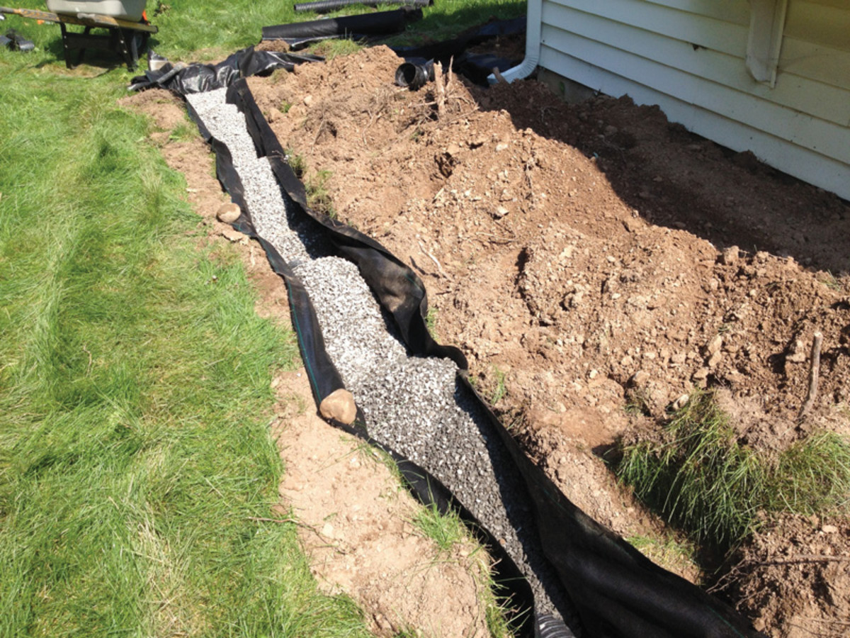 Exterior Waterproofing French Trench Drain