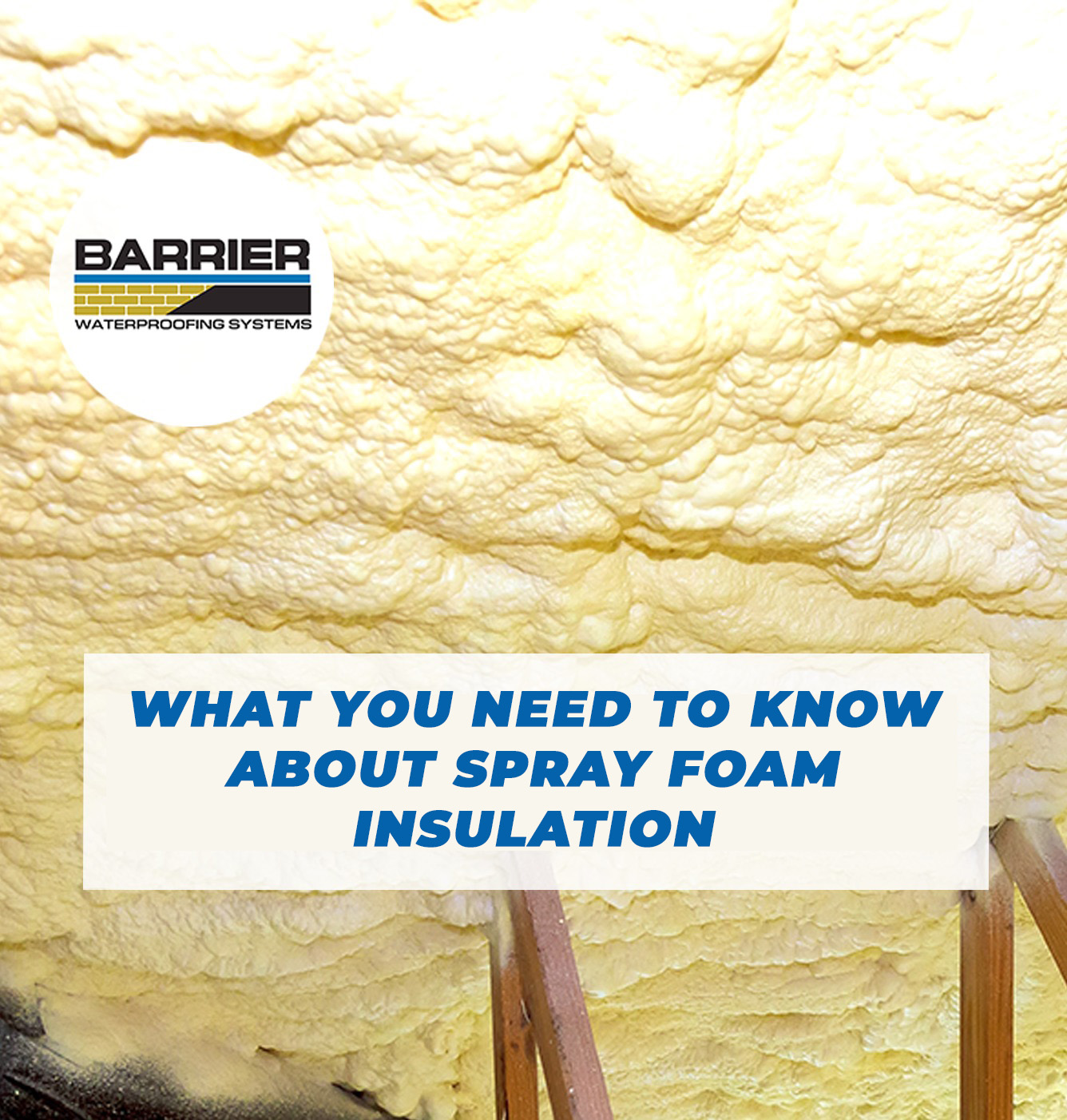 Photo of spray foam insulation in crawl space local services