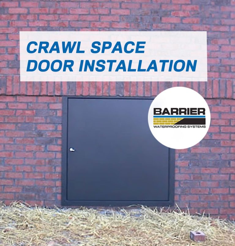 New crawl space door installation job