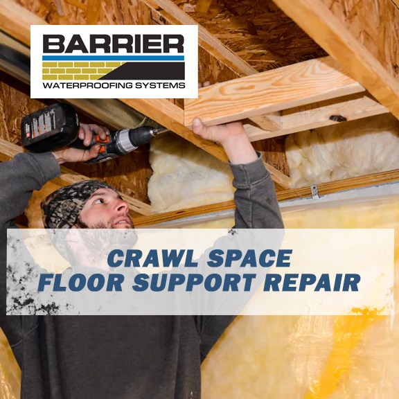 Crawl Space Floor Supports Repair in Brentwood, TN