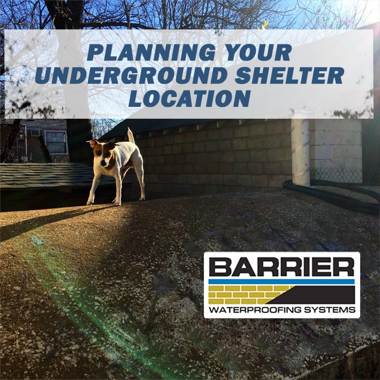 A homeowner planning their underground shelter location